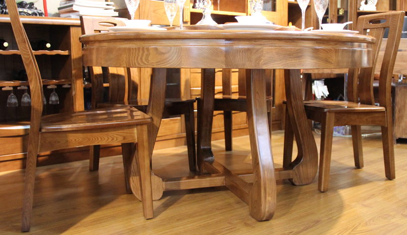 艾琦森家具纯实木家具餐桌椅（1桌6椅）