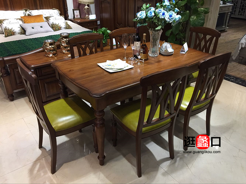 品· 欧意美家欧式（美式）美式实木餐桌餐椅餐厅家具