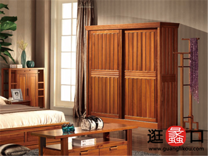 柚之林家具 新中式 卧室 衣柜