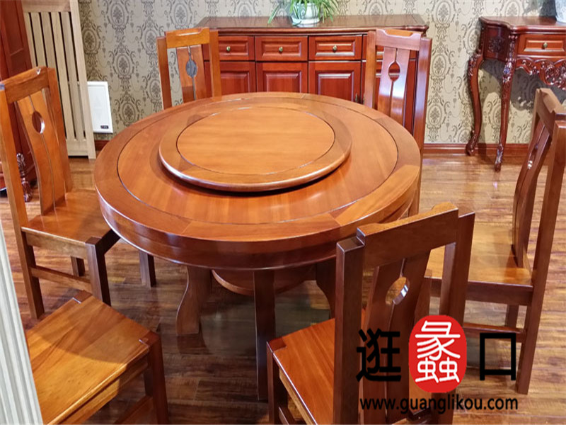 皇庭家具新中式餐厅圆桌