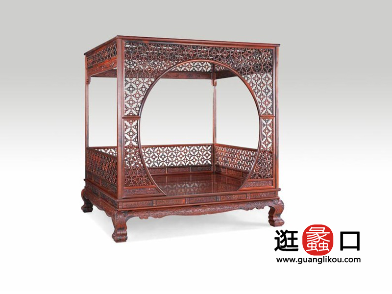 明清阁红木家具中式古典卧室床