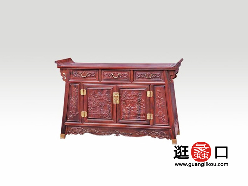 明清阁红木家具中式古典客厅柜子