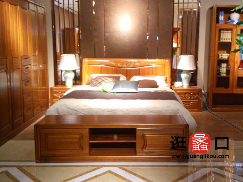 麒麟家居中式古典实木床