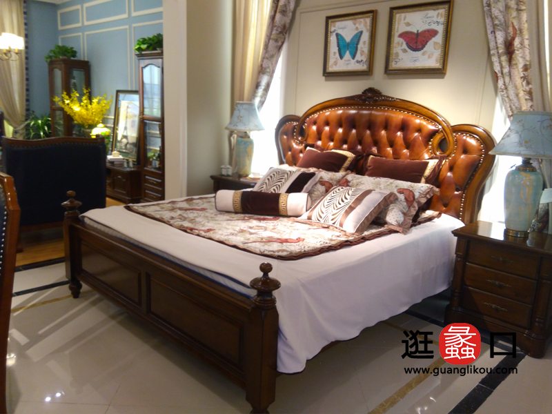 深圳·美吉印象家具美式卧室床