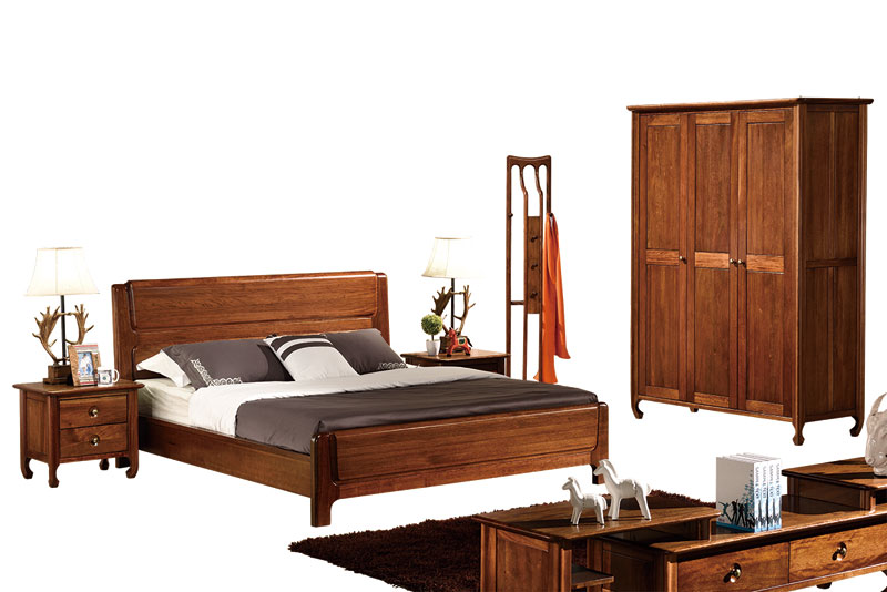 木杩家具北欧风格卧室家具纯实木套房家具