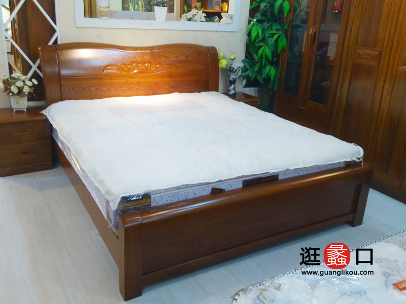 大不同家具中式古典实木卧室床