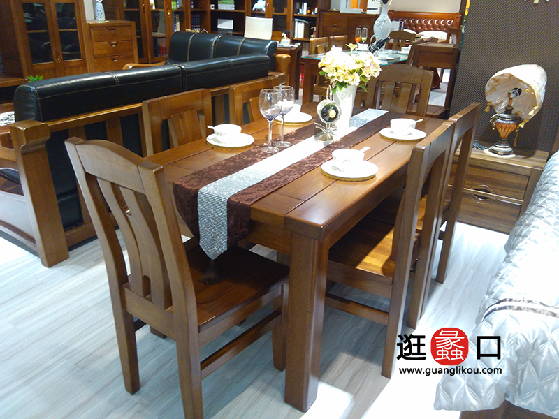 左岸木语家具中式古典餐厅餐桌椅