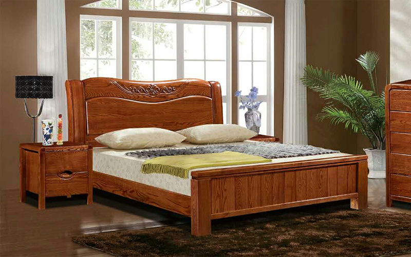 木雅世家家具中式古典经典之作卧室红橡木纯实木床