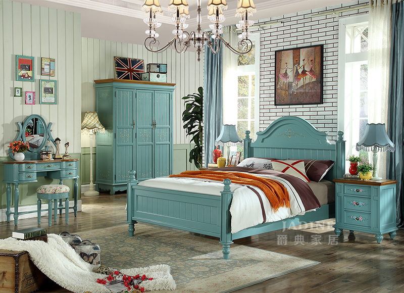 90空间家具·爵典家居 美式卧室实木双人大床