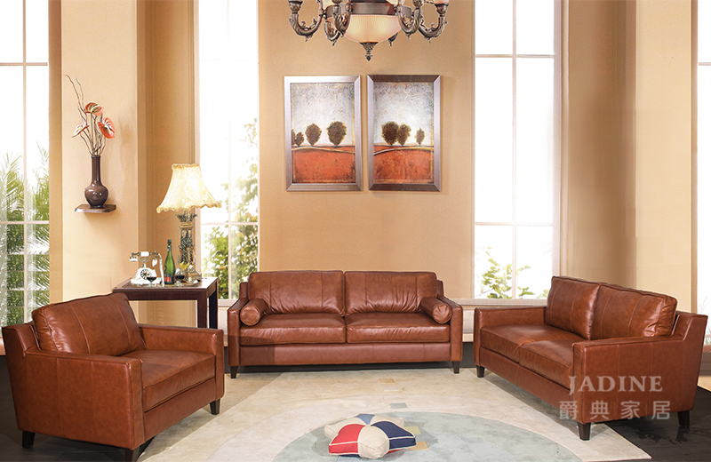 PULASKI家具·爵典家居 美式真皮单人位/双人位/三人位沙发