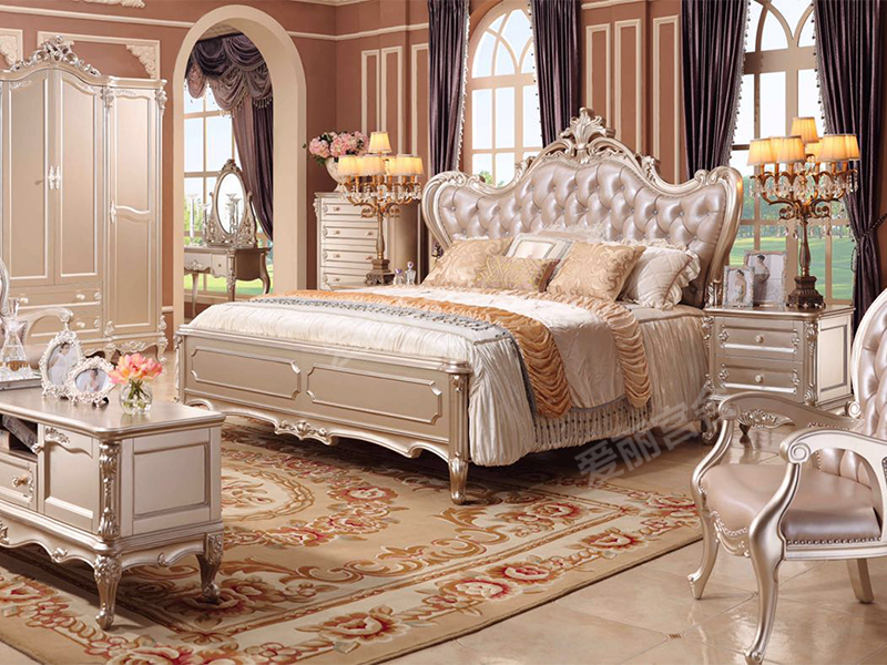 爱丽舍宫家具·爵典家居 欧式卧室实木双人大床
