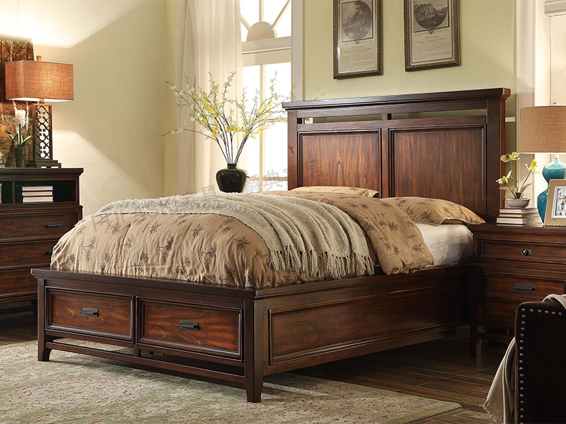 PULASKI家具·爵典家居美式卧室实木双人大床/衣柜/床头柜/斗柜