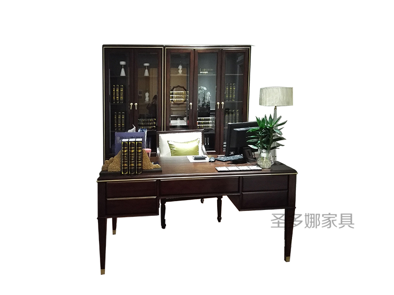 圣多娜·轻奢家具优质款美式卧室桃花心木实木书桌椅