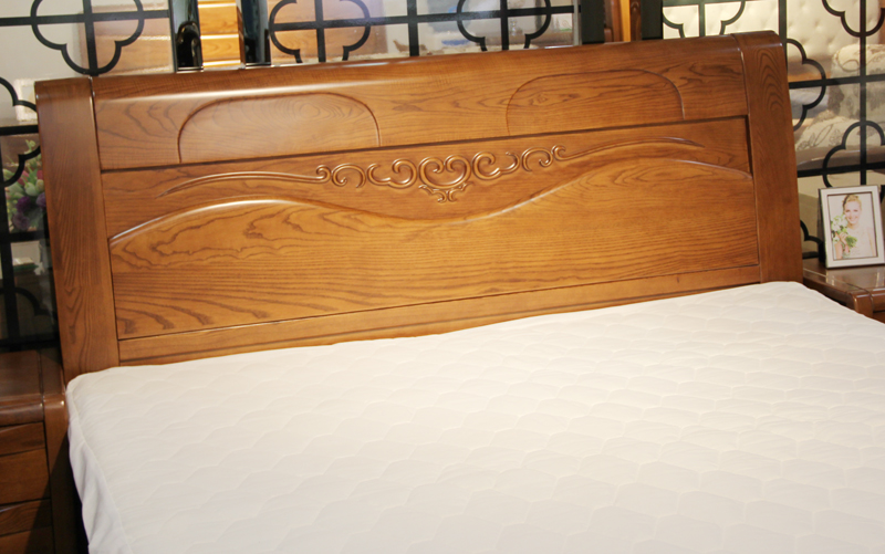 艾琦森家具 新中式 白蜡木纯实木 床+2床头柜
