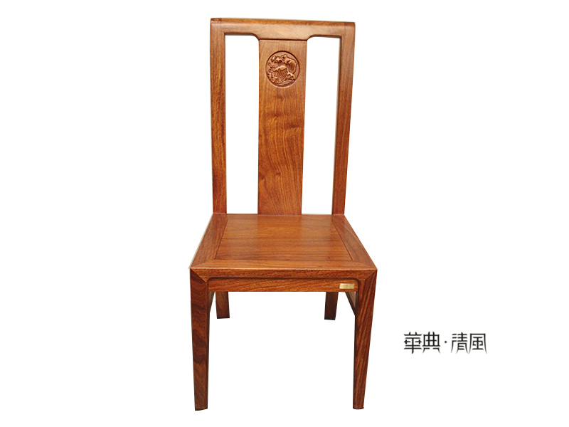 华典清风·欧尚格家居新中式餐厅实木刺猬紫檀餐桌椅001