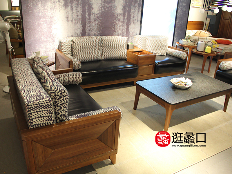 颐品艺家具客厅实木新中式沙发组合