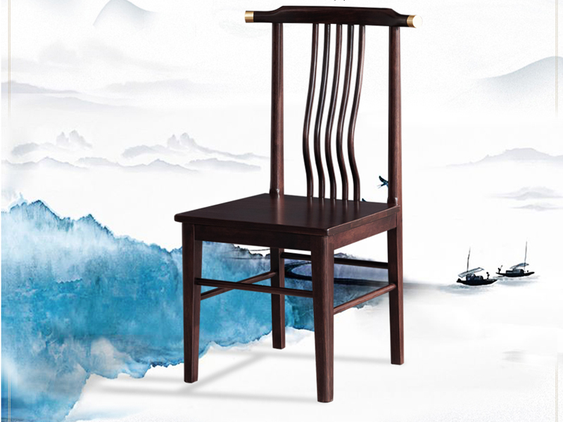 宽540mm 高995mm材质金檀木风格新中式属性实木分类餐厅-餐桌椅