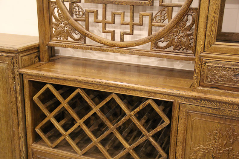 东明红木家具 中式古典 客厅 间厅柜/隔断 玄关柜 鸡翅木 红木家具