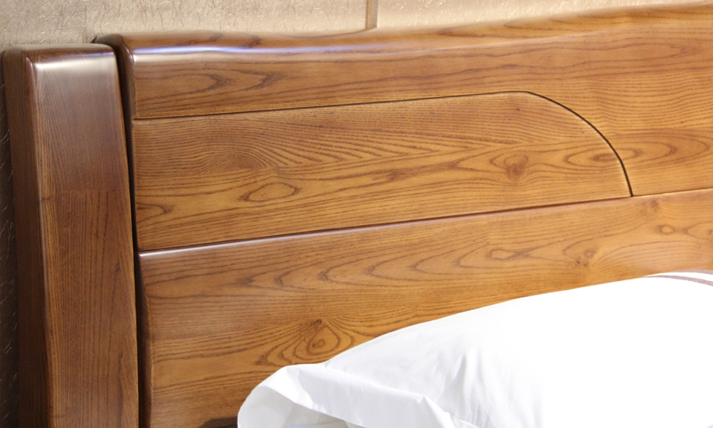 艾琦森家具卧室家居纯实木床+2床头柜