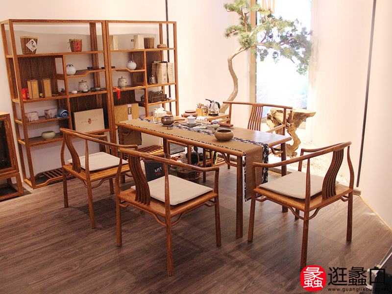 苏瓷·意·空间 新中式 刺猬紫檀木 书房书桌书柜新中式书房书桌椅