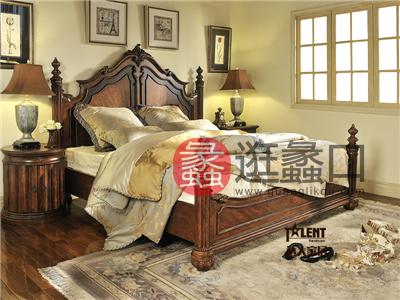 达人家居卧室传统美式凯撒-2050系列东方双人床