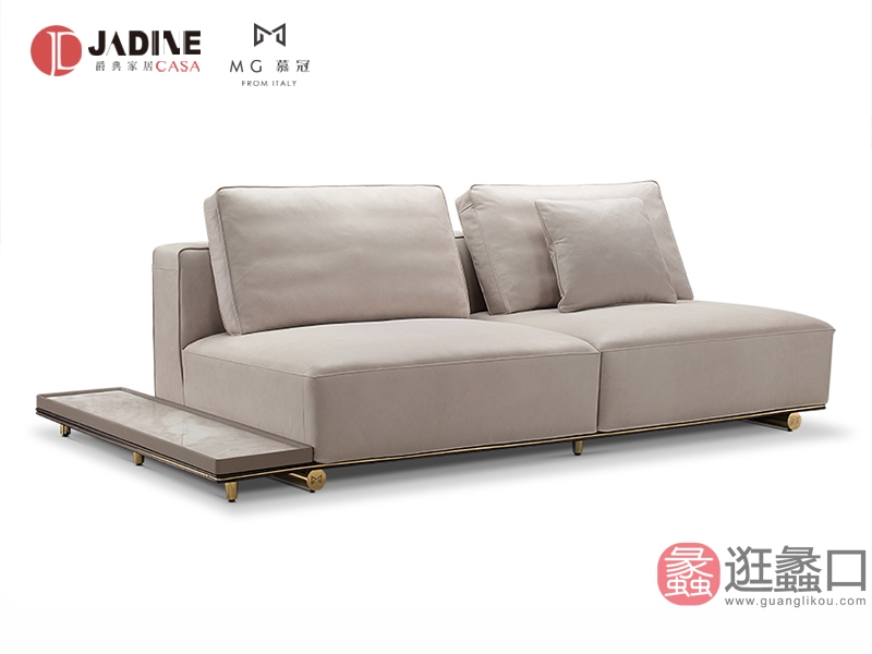 爵典家居·慕冠家具欧洲进口榉木轻奢客厅沙发MG020