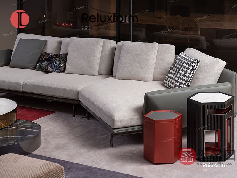 爵典家居·Reluxform家具实木轻奢客厅沙发00159