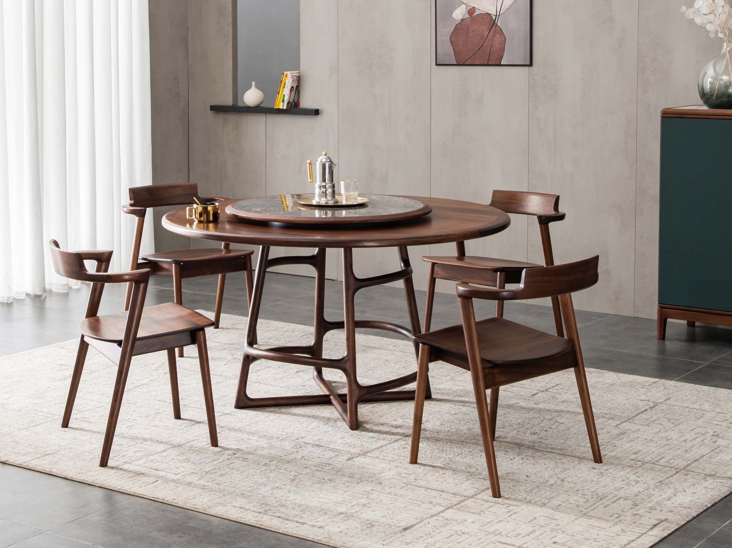 木质感家具·工厂直营店意式极简餐厅餐桌椅102