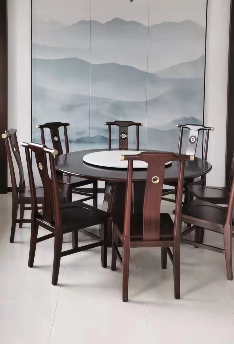 晓月家具店新中式餐厅餐桌椅805