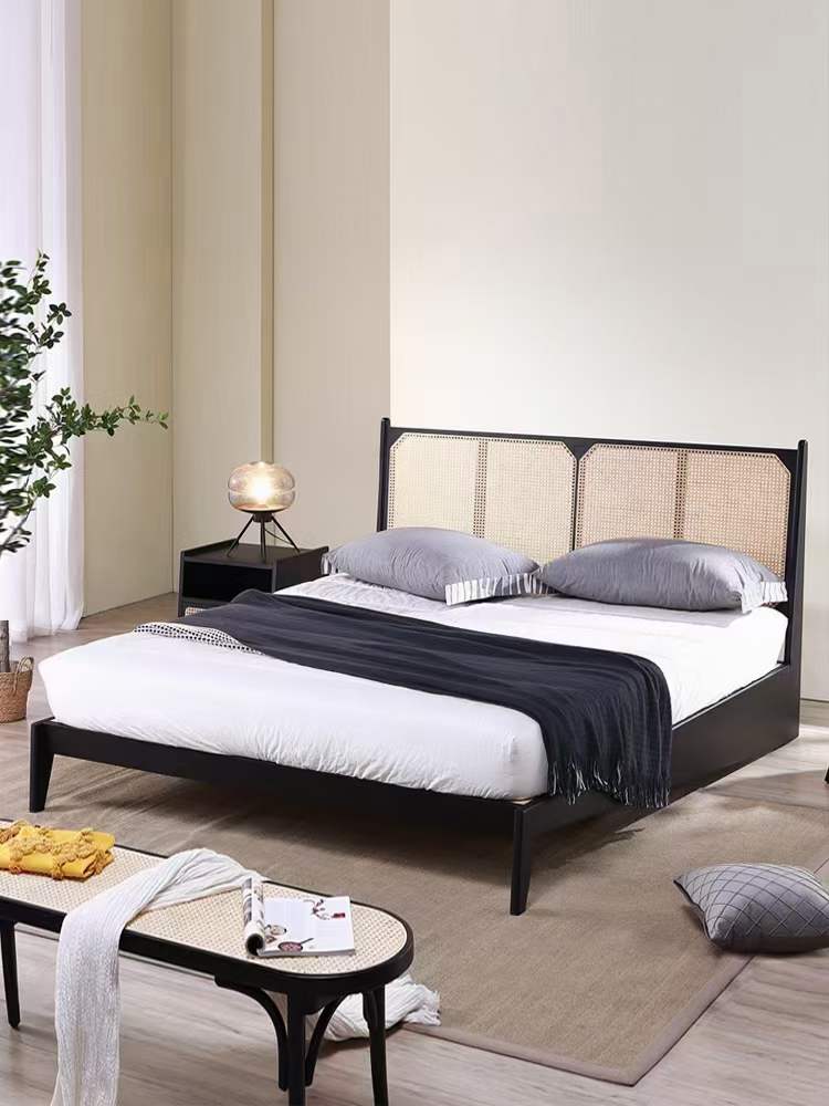 裕沁庭茶空间全品类家具优选空间定制家具新中式卧室床566
