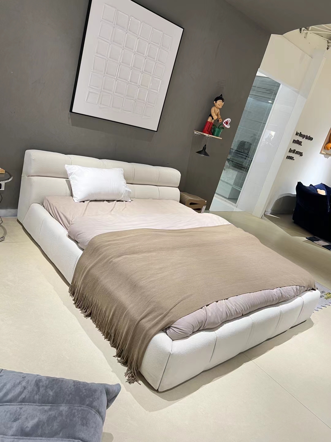 Ashia 安芯意式极简卧室床泡泡床，B&b泡泡床，巧克力床