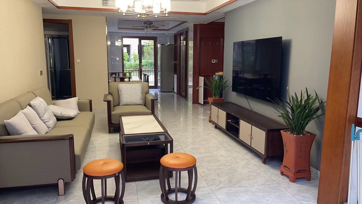 阅界新中式家具黄檀新中式客厅沙发1