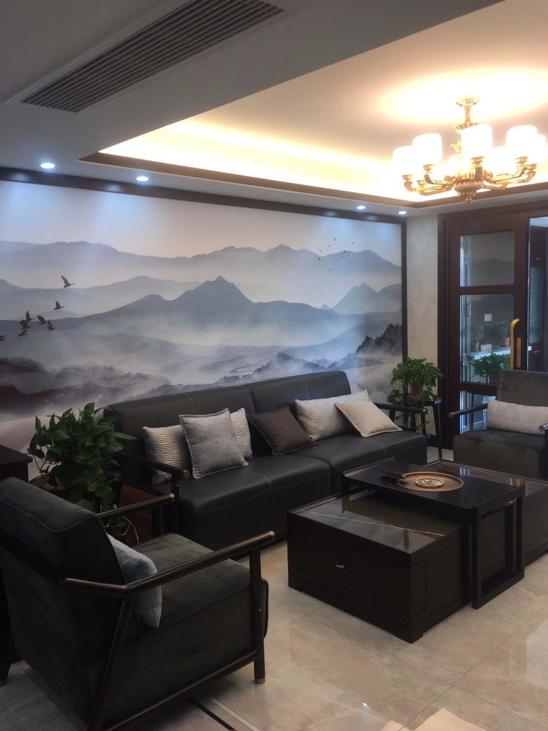 阅界新中式家具黑檀木新中式客厅沙发庭院012沙发3+2+1