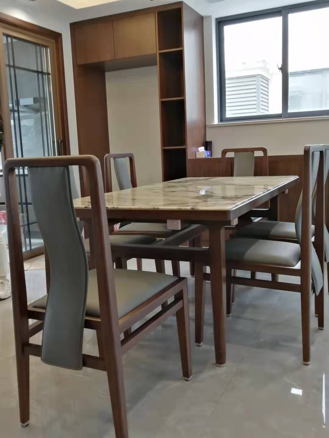 阅界新中式家具黑檀木新中式餐厅餐边柜1