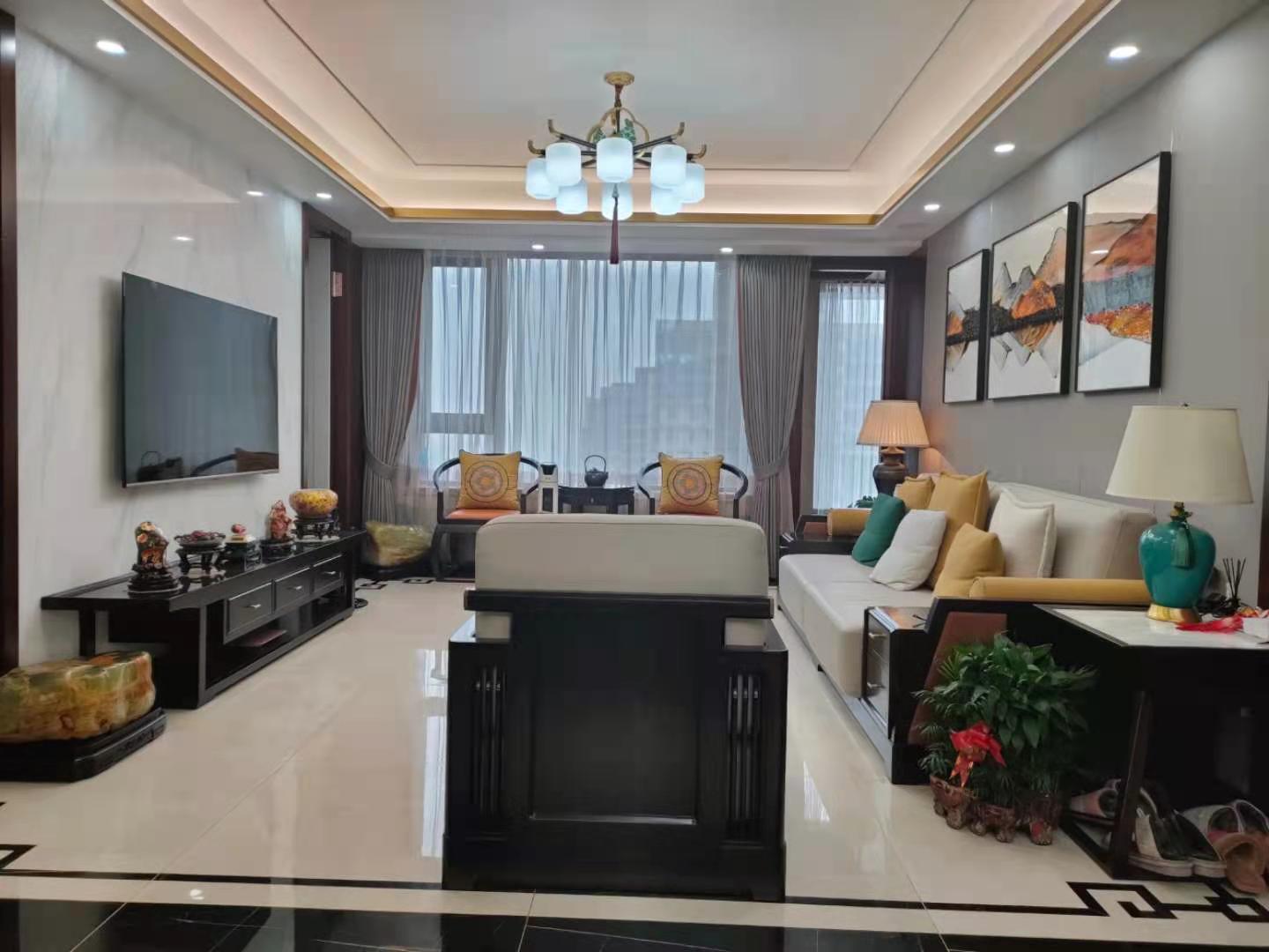 蠡口家具城阅界新中式家具黑檀木新中式客厅沙发1
