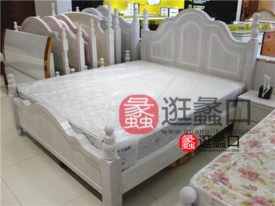 蠡口家具城志趣家家具品质款美式卧室白色大床