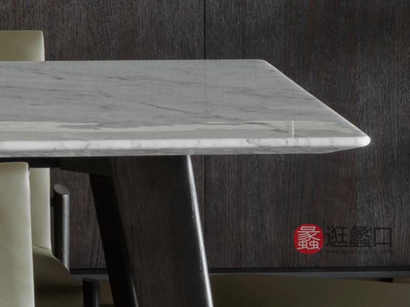 斯可馨家居意式现代极简餐厅餐桌椅意式极简餐桌板木餐桌餐厅餐桌007