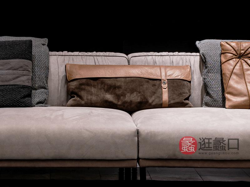 环宸轻奢客厅沙发时尚造型设计沙发软体皮质沙发189