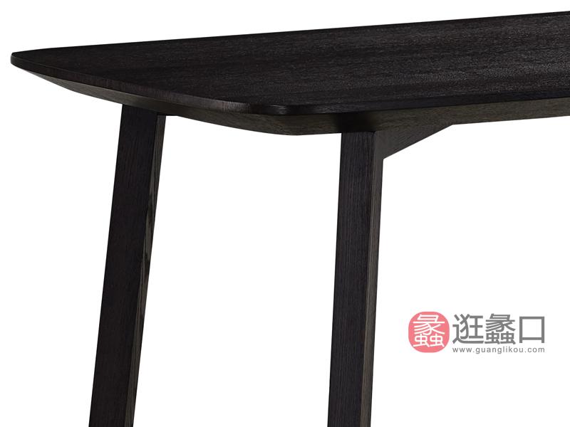 羽尚家具意式极简餐厅餐桌椅实木餐桌YS-145长餐桌