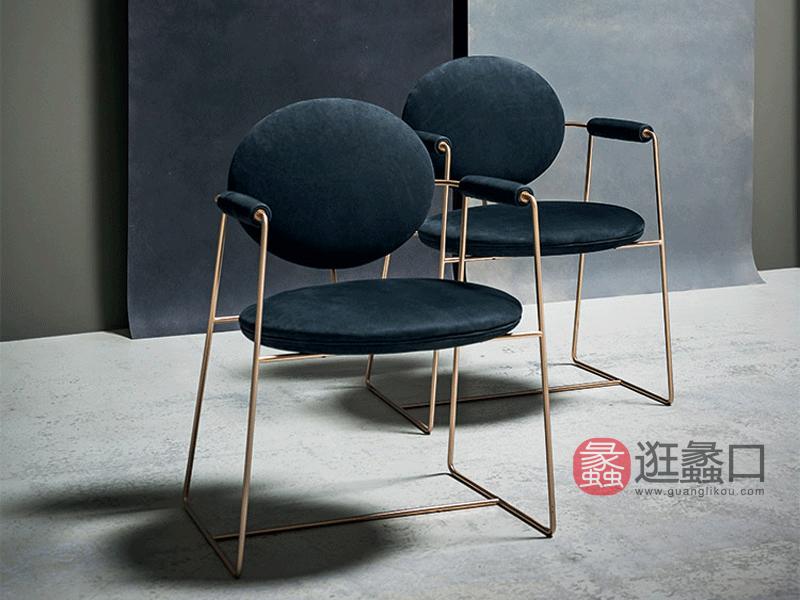 金属质感时尚轻奢餐椅TS014餐椅