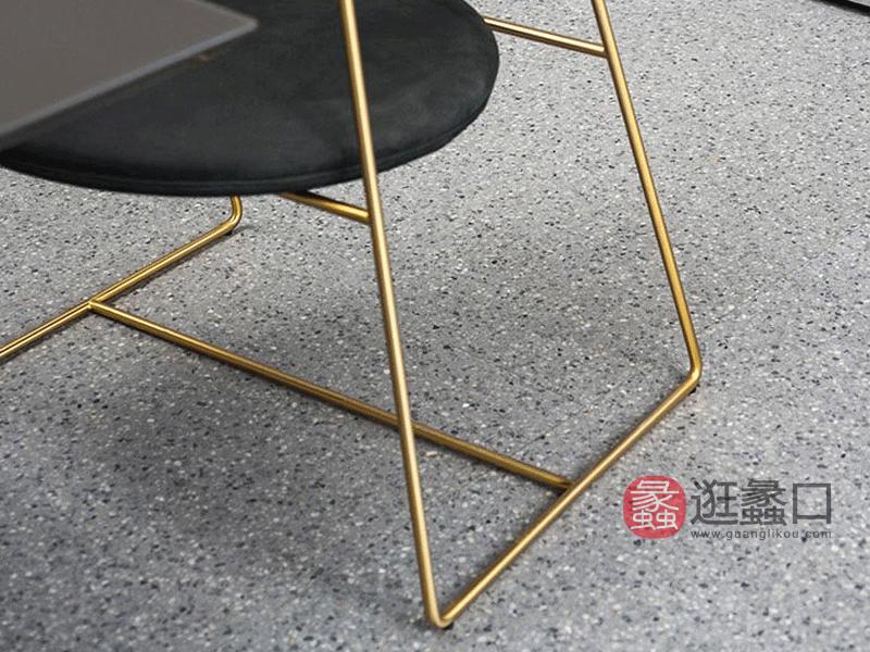 缇思微卡现代餐厅餐桌椅金属质感时尚轻奢餐椅TS014餐椅