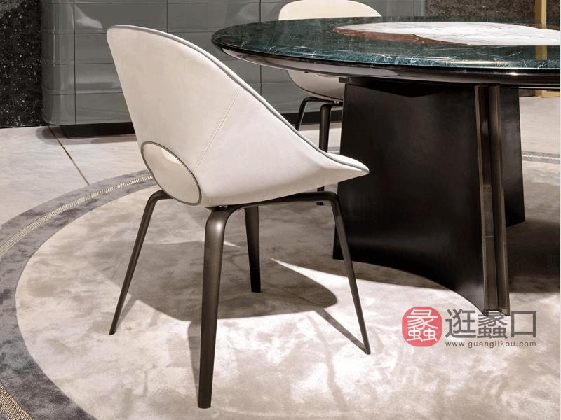 实木轻奢金属餐椅时尚设计TS020餐椅
