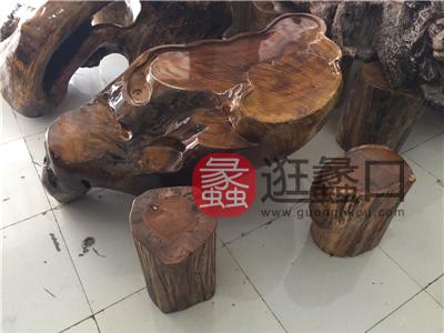 红辉工艺坊中式古典餐厅实木茶餐桌椅木雕