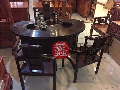 蠡口家具城雅典红木家具中式古典餐厅实木茶餐桌椅/餐椅