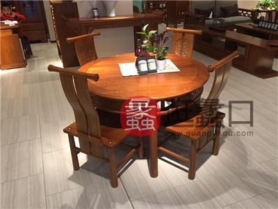 一品木阁家具新中式餐厅实木餐桌椅/餐椅