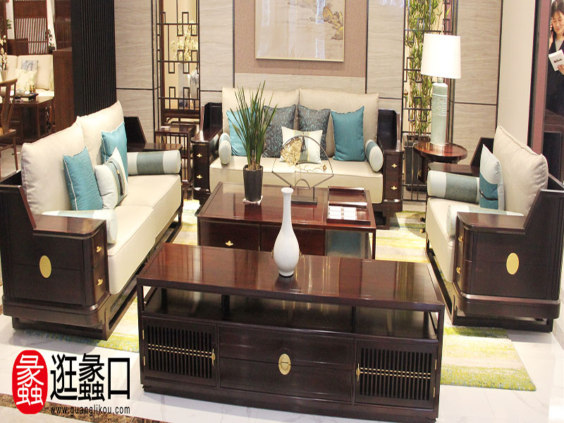 大立华新中式家具木材图片