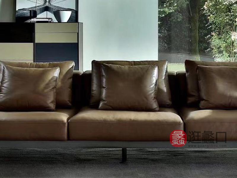 钦驰意式极简客厅沙发皮沙发高端时尚M907