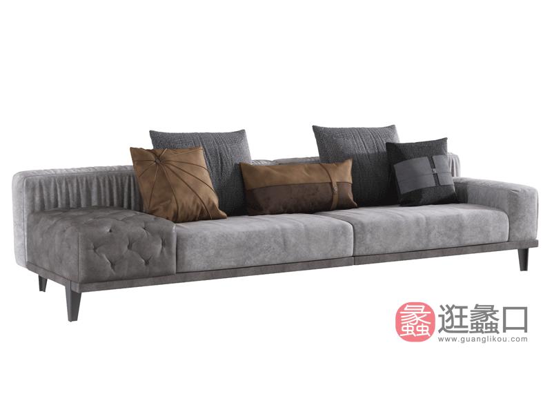 环宸轻奢客厅沙发时尚造型设计沙发软体皮质沙发189