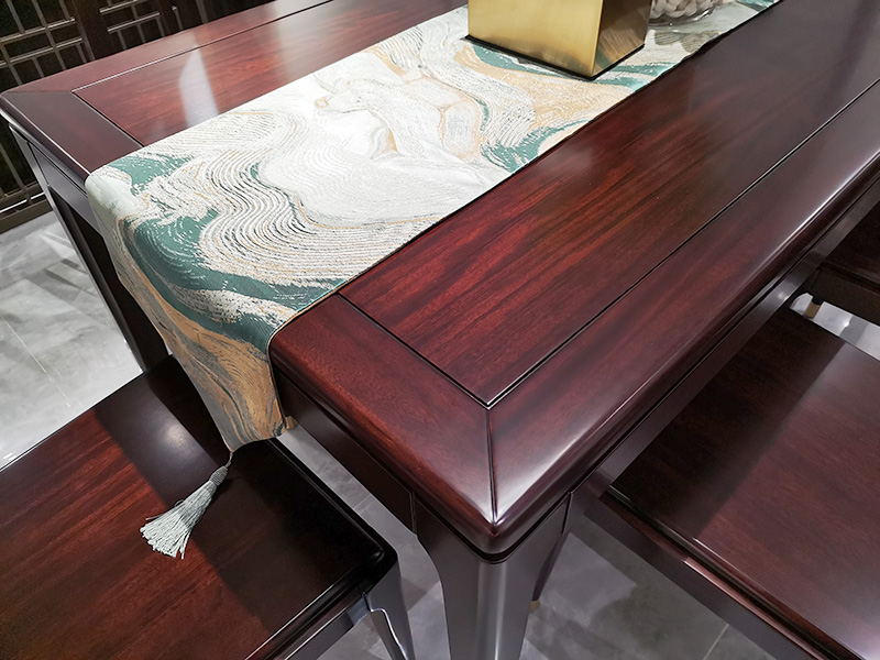 澜起家具新中式实木板木四方桌简约餐厅餐桌CT-02