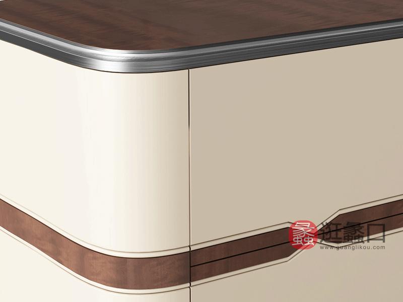 极简轻奢实木床头柜D802床头柜